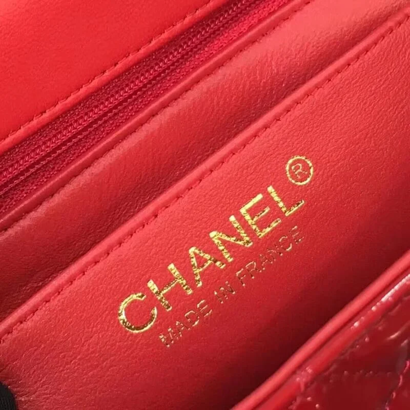 Chanel Pantent Leather 20Cm Class-Flap Bag 1116
