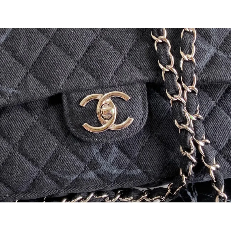 Chanel Denim Class-Flap Medium Bag As2071