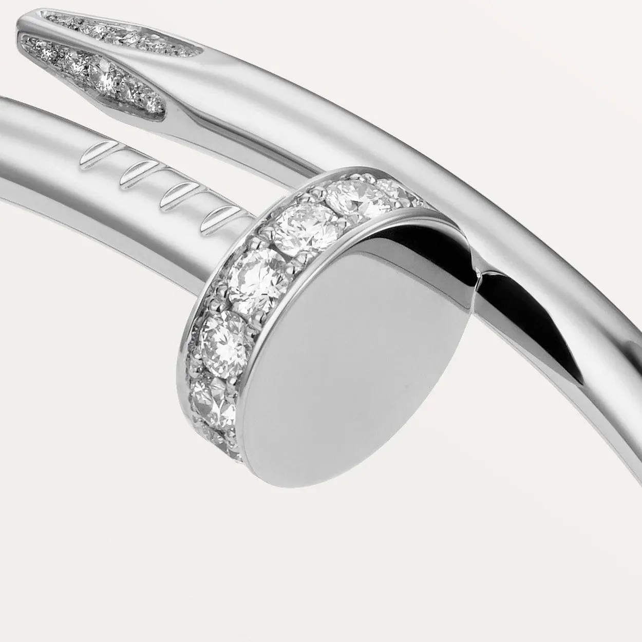 car Inspired Juste Un Clou Nail Bracelet With CZ Diamond