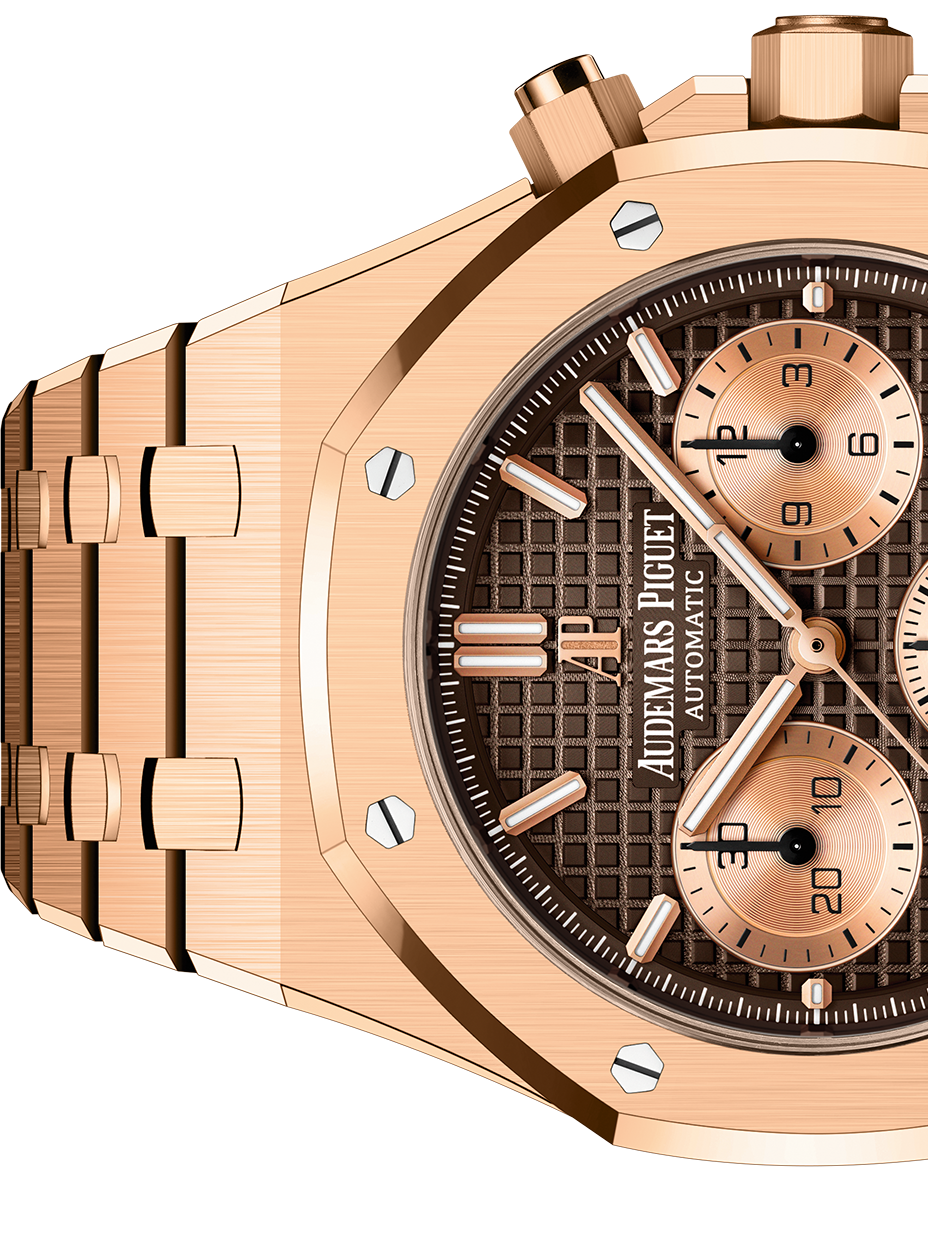 ROYAL OAK Pink Gold Brown Dial CHRONOGRAPH 41mm
