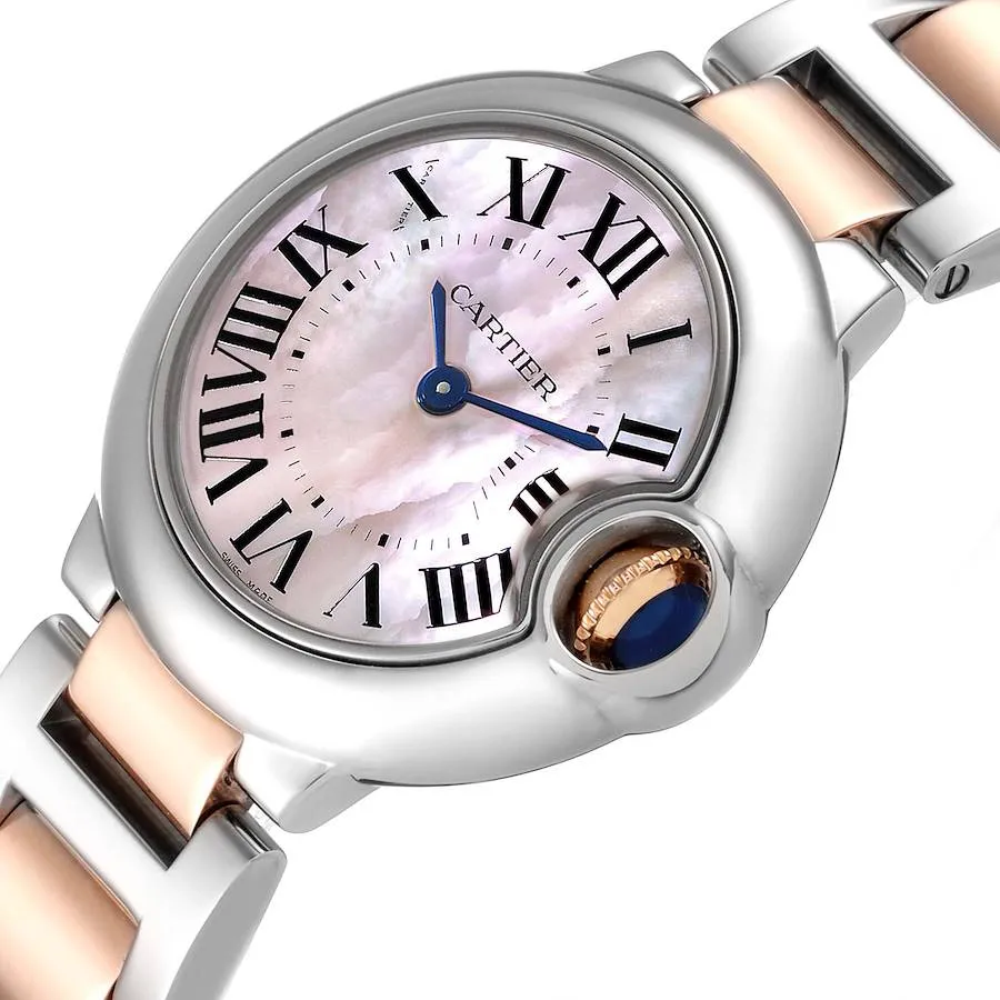 BALLON BLEU Pink Mother of Pearl Dial 28mm
