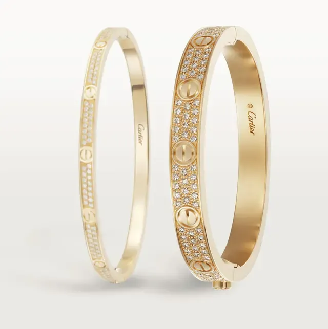 CAR LOVE BRACELET, DIAMOND-PAVED