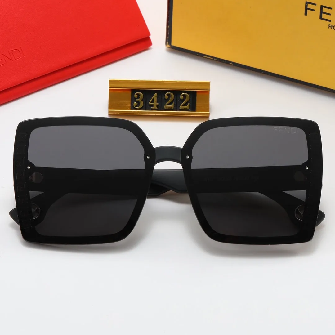 4 color fashion double F frame polarized sunglasses