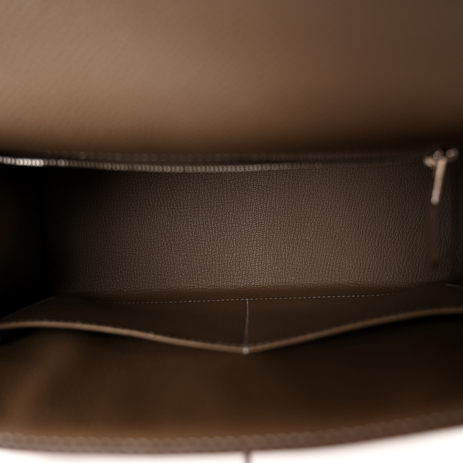 Epsom Kelly Sellier 28 Etoupe (Silver Lock)