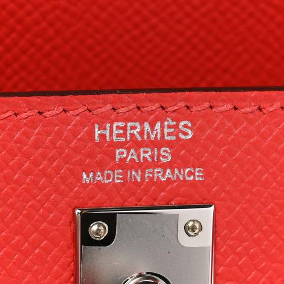 Epsom Kelly Sellier 25 Rouge Tomate