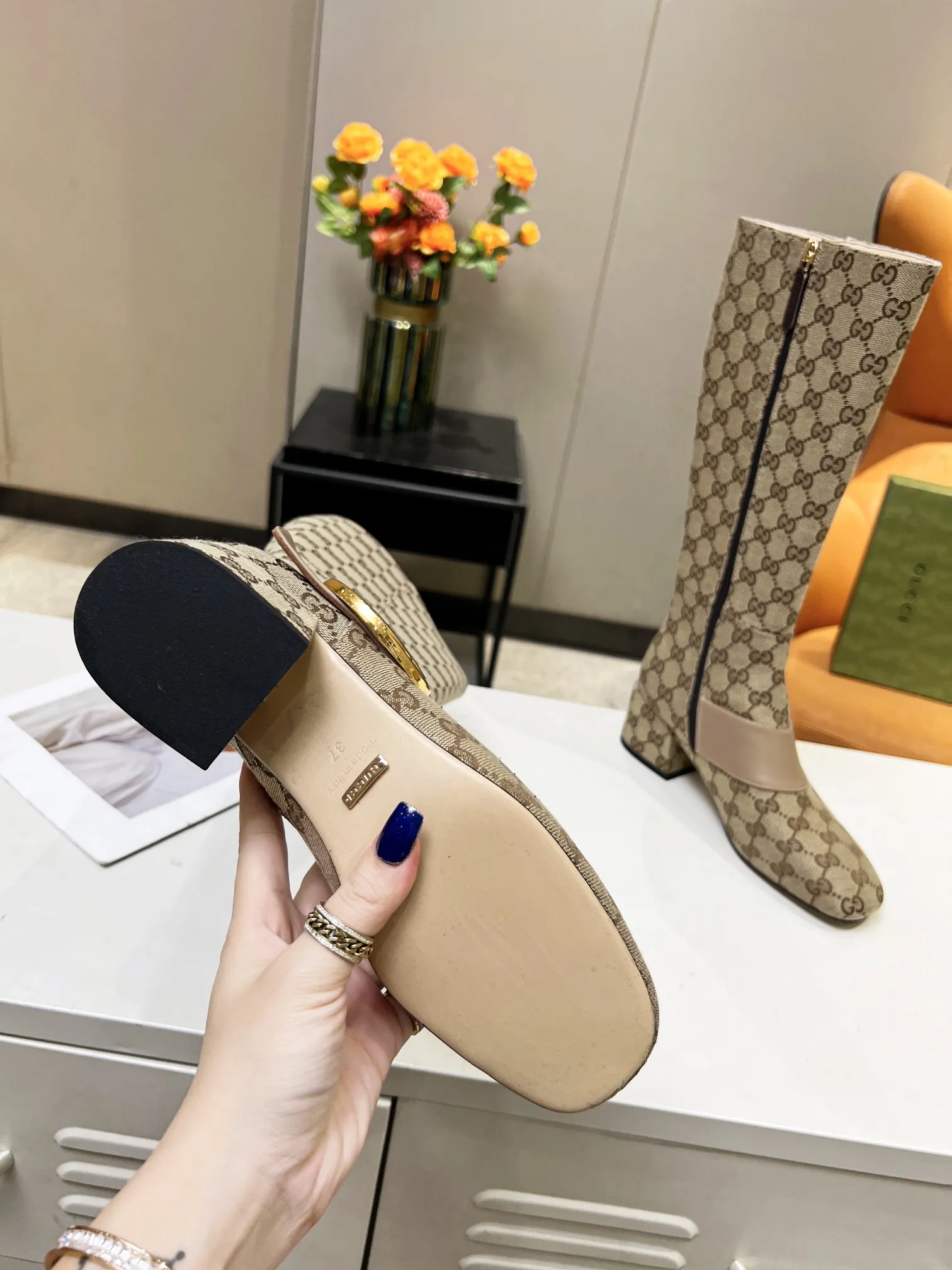 GG women boots heels 5.5 cm