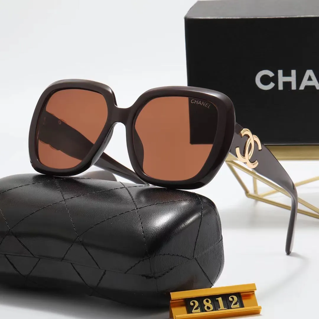 6-color fashion double C letter sunglasses