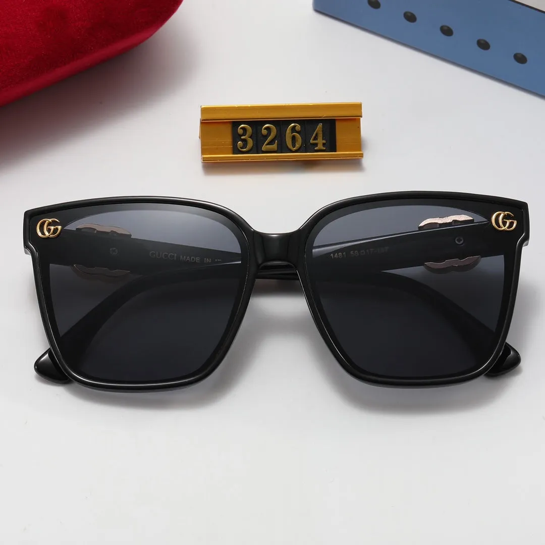 4 color fashion green red double G polarized sunglasses