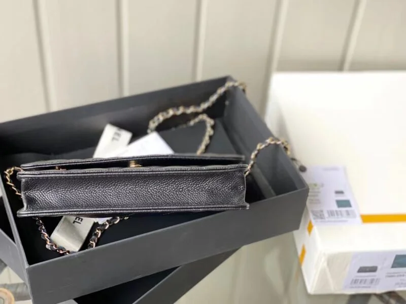 Chanel Caviar Quilted Wallet On Chain W-A33814