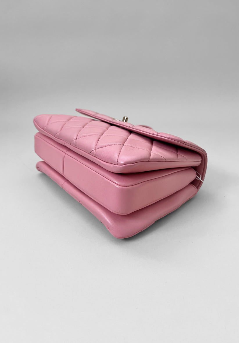 CHANEL TRENDY SMALL BABY PINK LAMBSKIN GHW