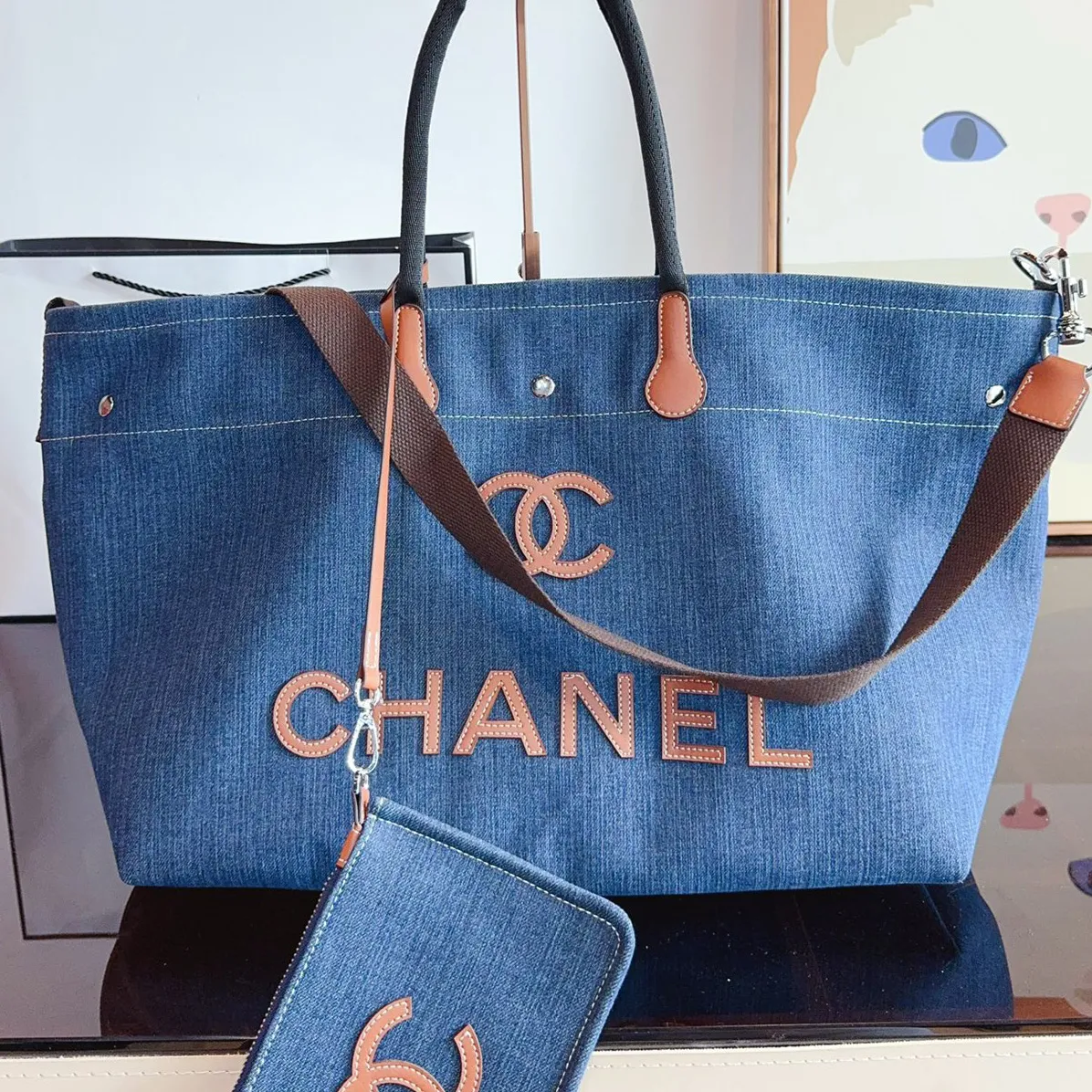 Large Deauville Shopping Tote Bag