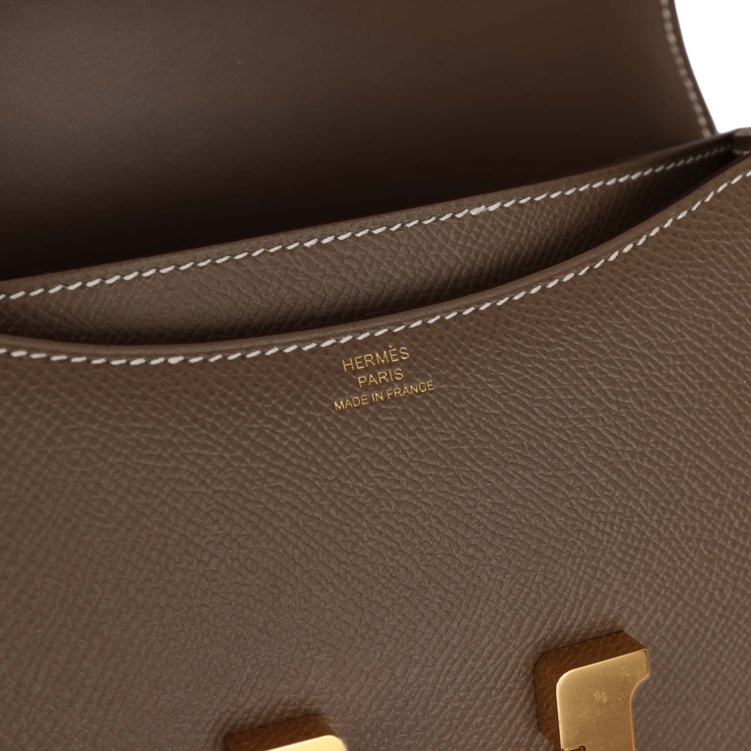 Hermes Constance 18 Etoupe Epsom Gold Hardware
