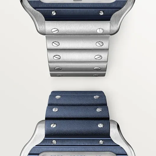 SANTOS Blue PVD Bezel 39.8mm