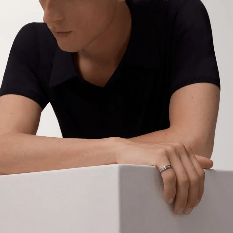 LOVE WEDDING BAND, 8 DIAMONDS