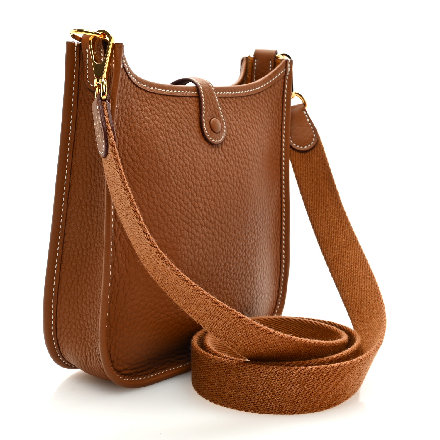 HERMES Taurillon Clemence Evelyne TPM Gold