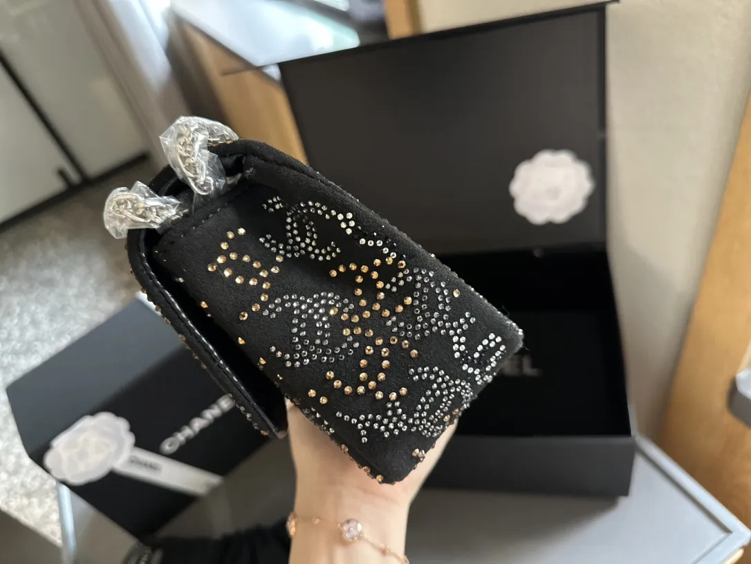 PARIS-SHANGHAI STUDDED CC FLAP BAG