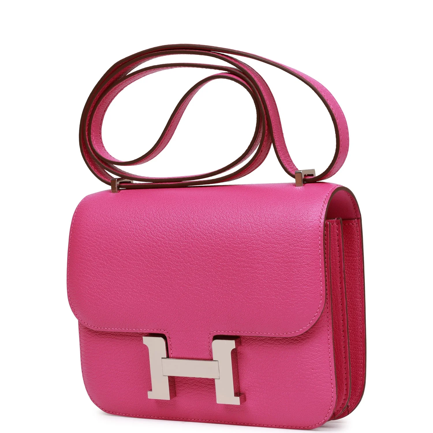 Hermes Constance 18 Magnolia Evercolor Palladium Hardware