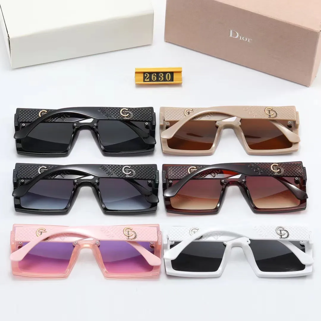 6-color fashion CD rhombus print polarized sunglasses