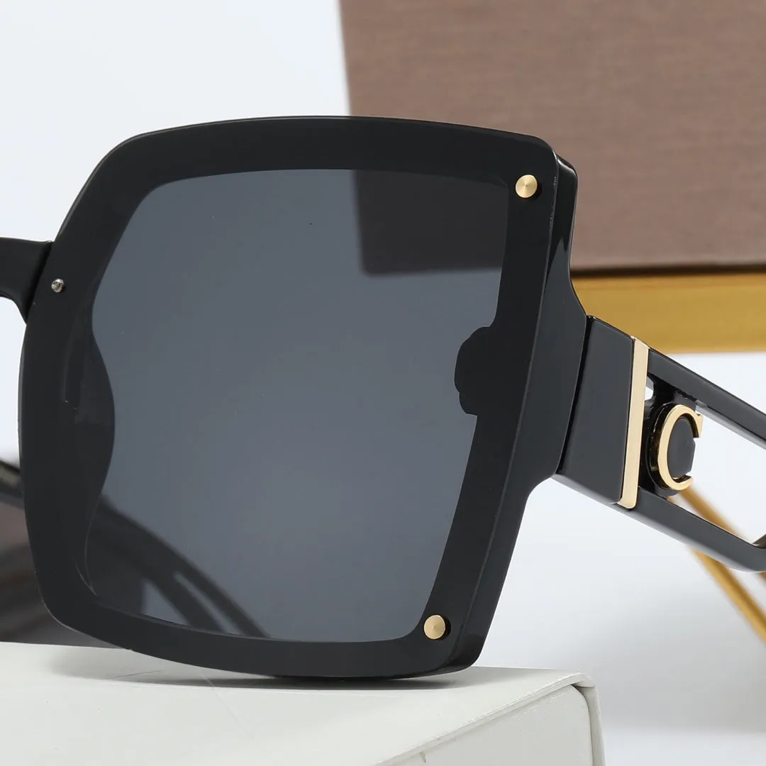 5 colors simple CD hollowed out mirror leg polarized sunglasses