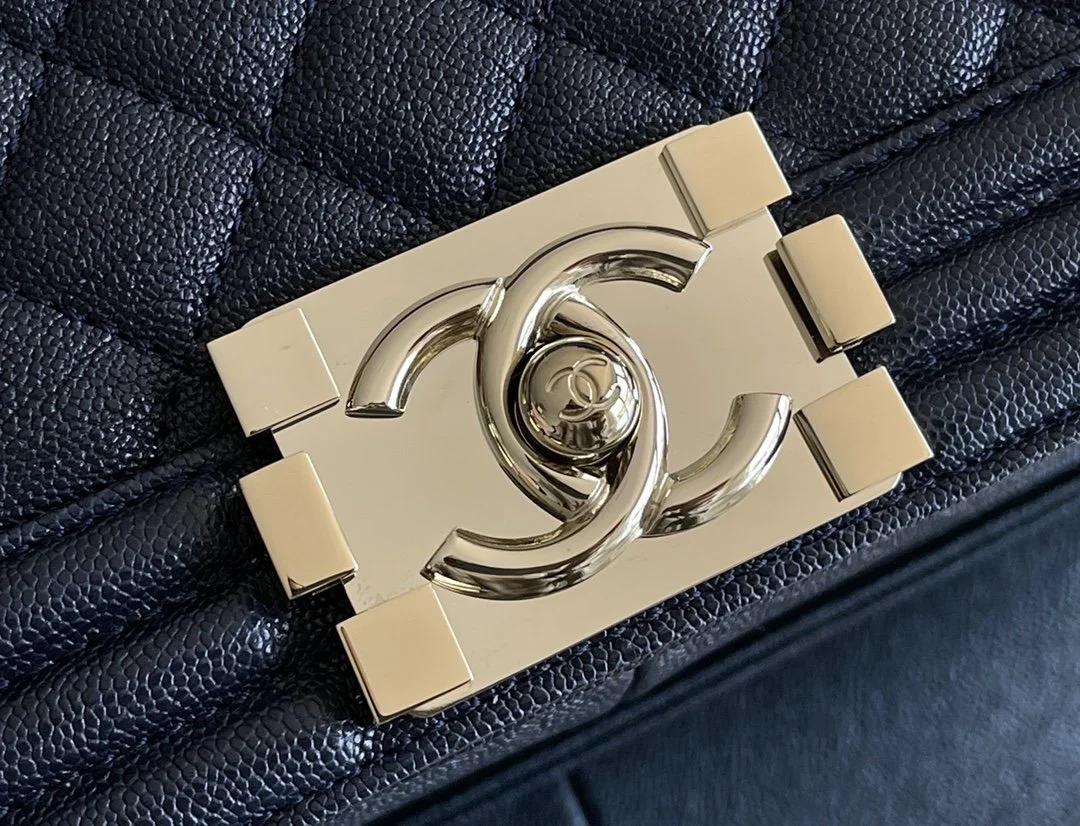 Chanel Medium Boy Handbag Dark Blue For Women 9.8in/25cm A67086