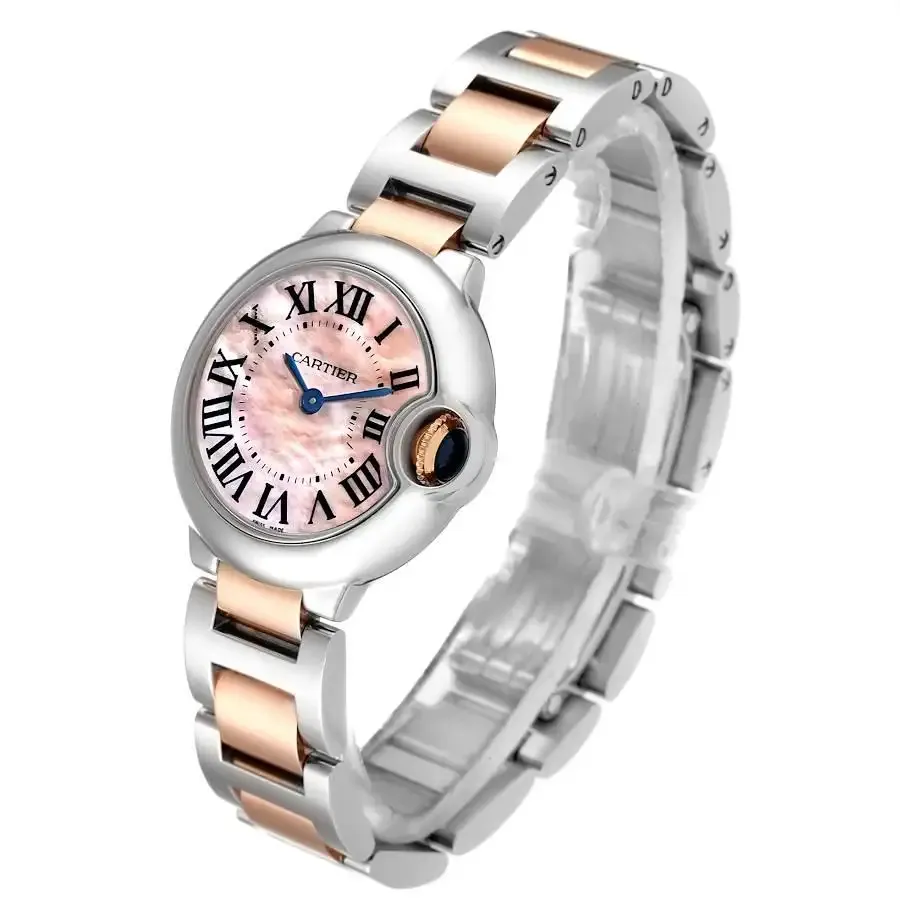 BALLON BLEU Pink Mother of Pearl Dial 28mm