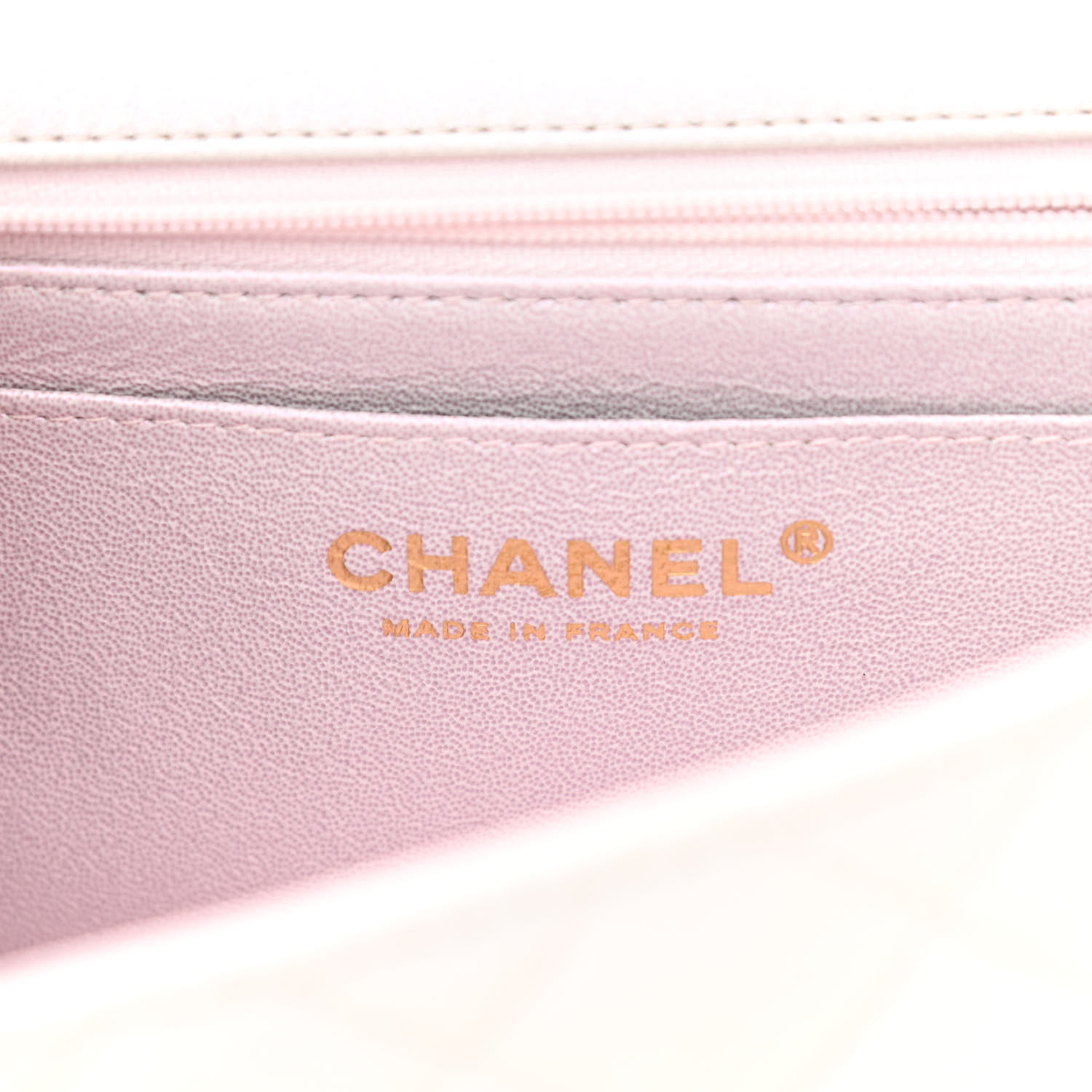 Iridescent Caviar Quilted Mini Top Handle Rectangular Flap White