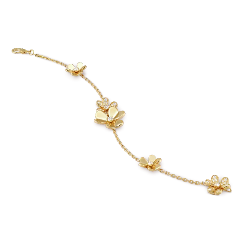 Frivole bracelet, 5 flowers