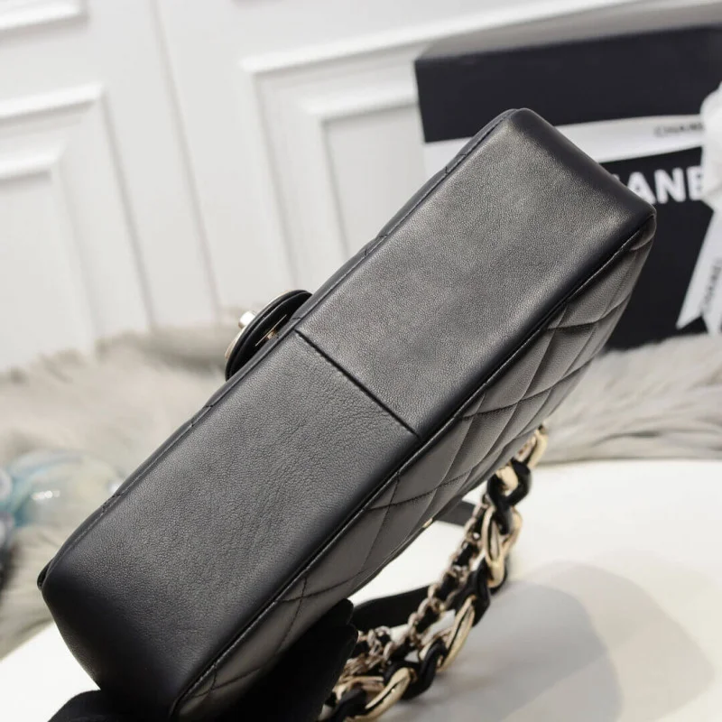 Chanel Flap Bag With Large Bi-Color Chain As1354