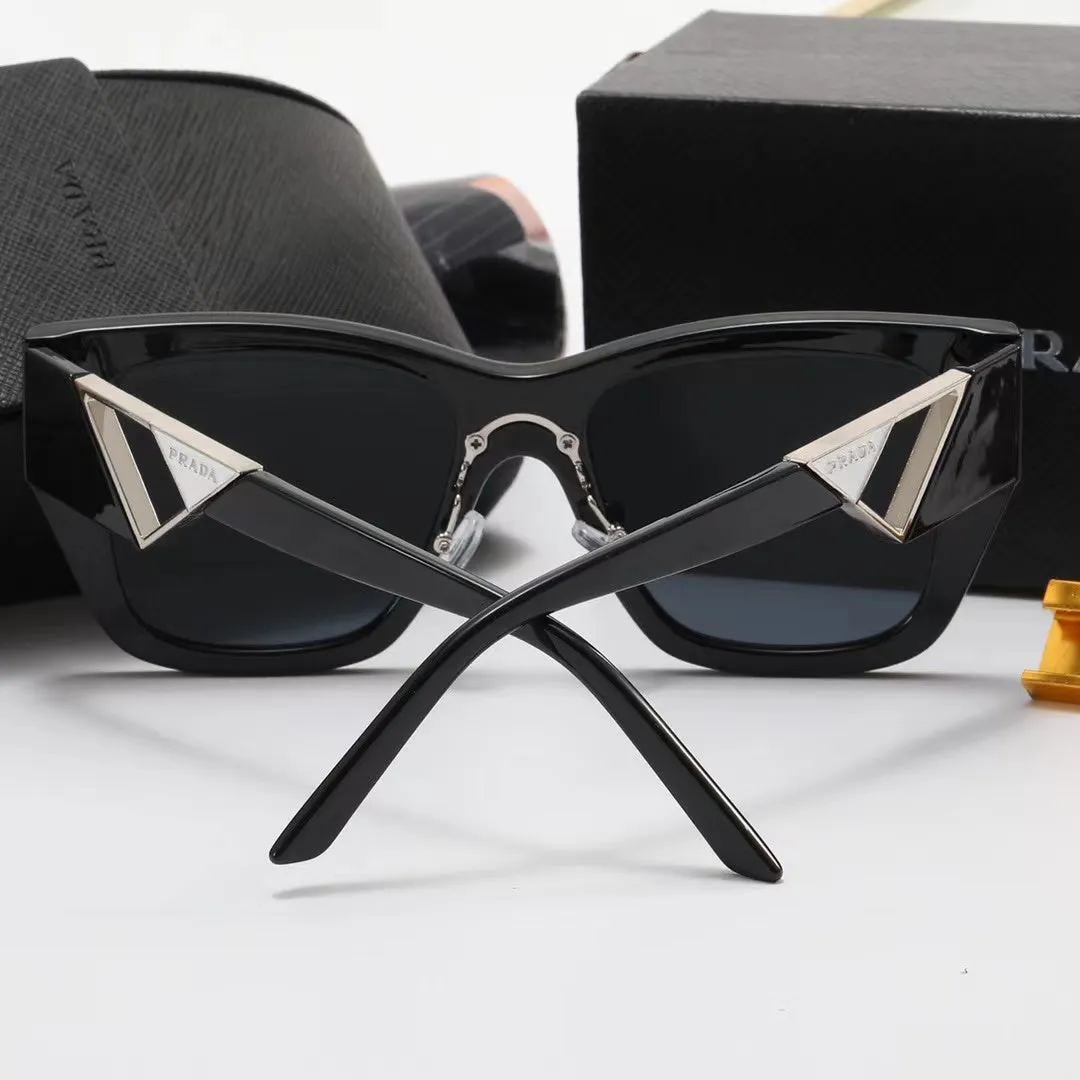 6-color fashion PA letter triangle hollow print sunglasses