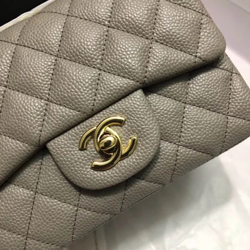 Chanel Caviar Leathe 17Cm Class-Flap Bag 1115