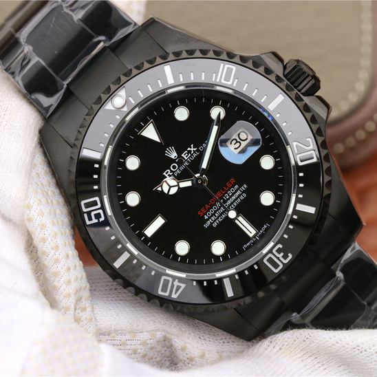 Sea Dweller Full Black Multiple Dial Color Options 43mm