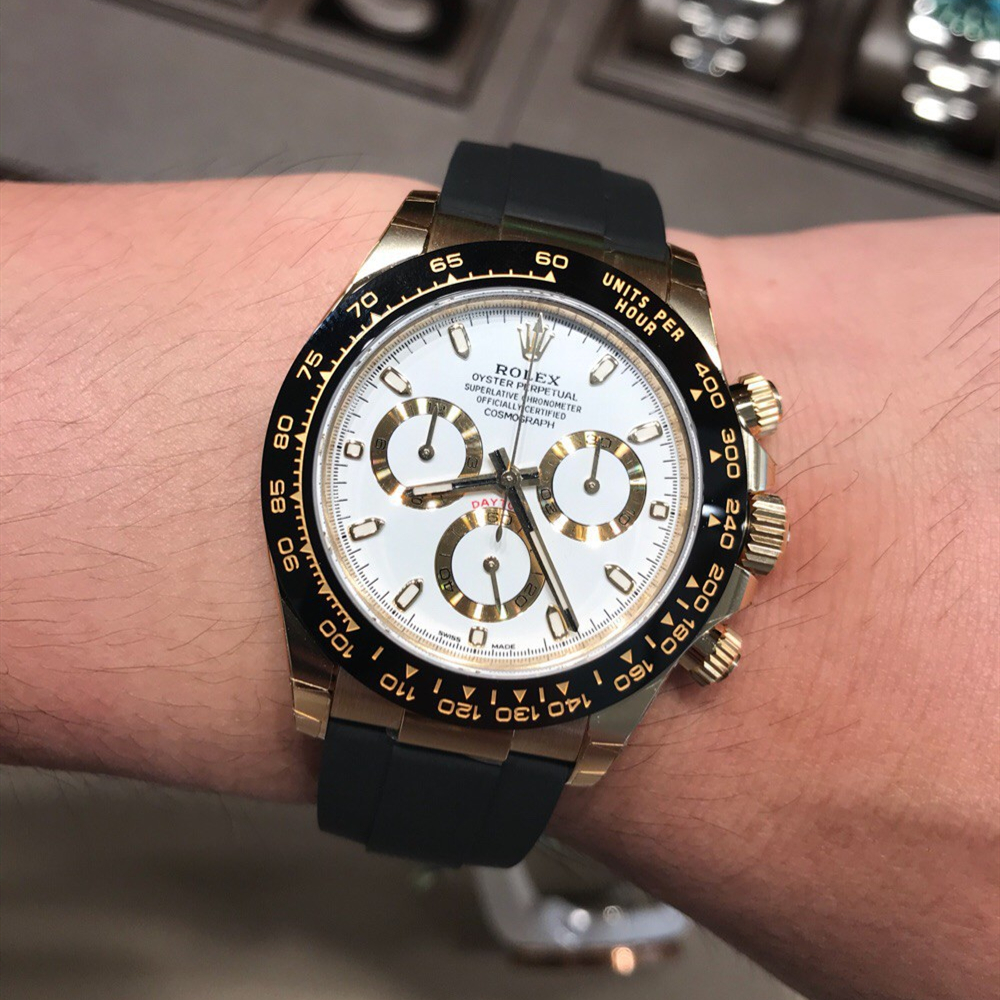 Daytona golden rubber style Multiple dial options 40mm