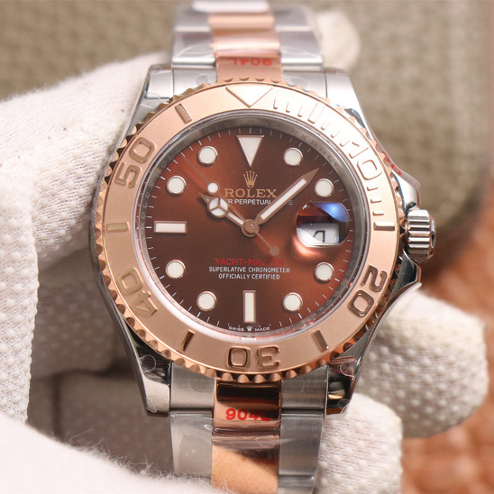 Yacht Master 1 Rose Goldmix ( Black & Brown Dial ) Stainless Steel 40mm