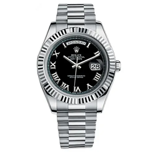 Day-Date II Silver Vintage Roman Scale Multiple Dial Color Options 41mm