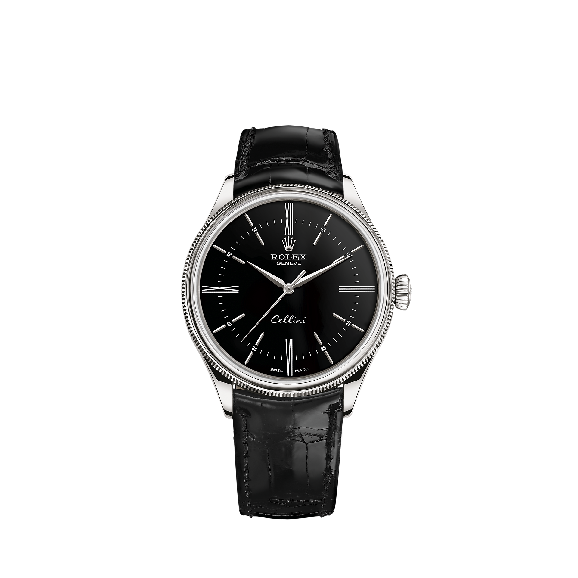 CELLINI TIME Multicolor Selection Black Leather Strap 39mm