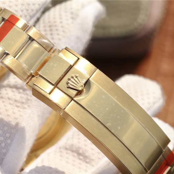 Submariner Golden Blue / Red Diamond Black Dial 40mm