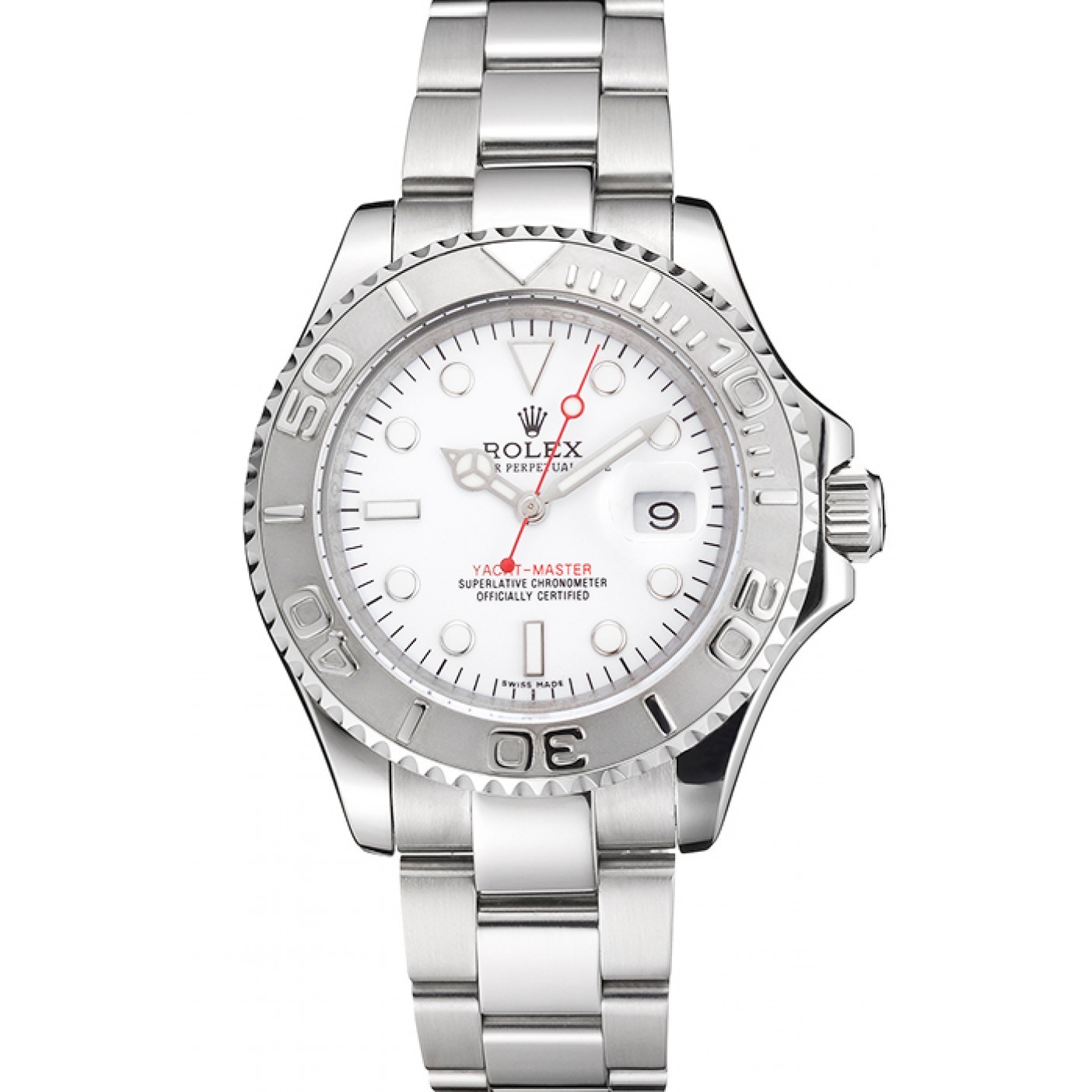 Yacht Master 1 Pure Silver ( Black & White Dial ) Stainless Steel 40mm