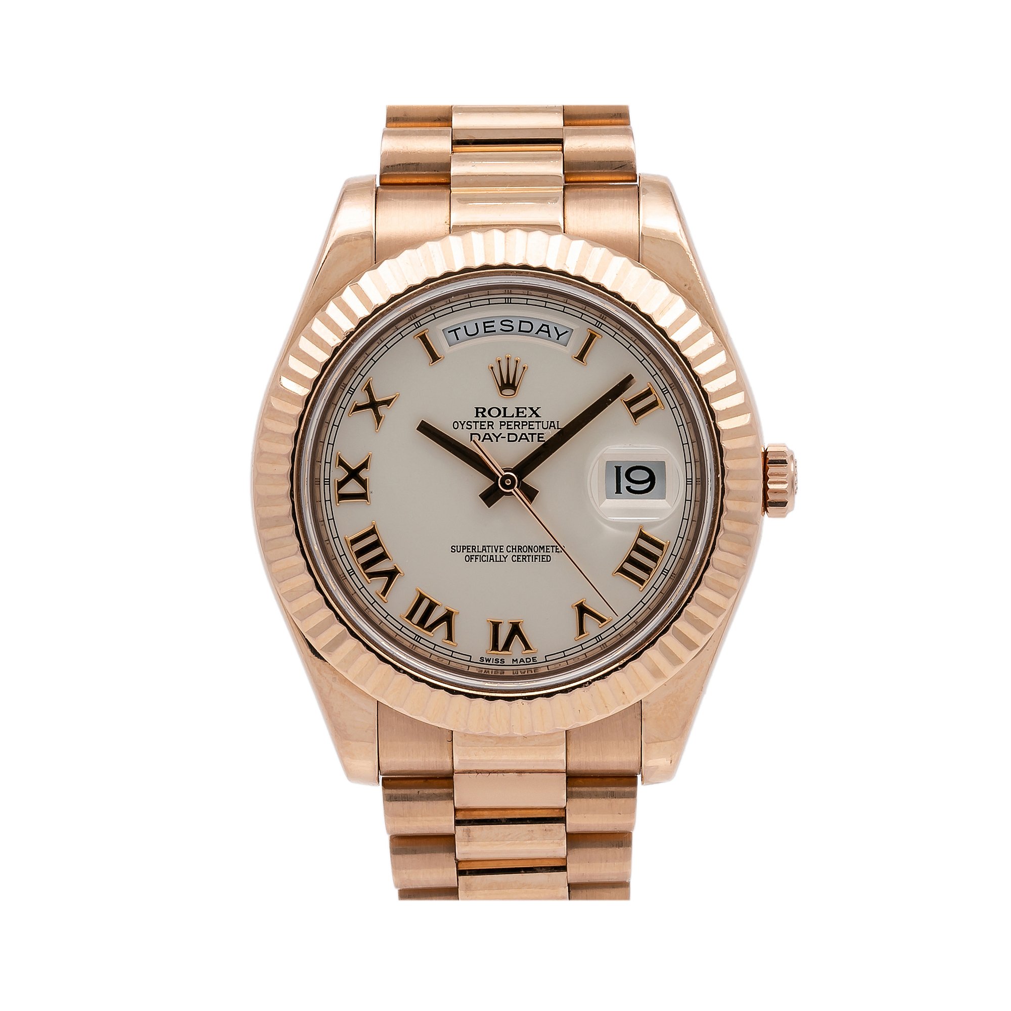Day-Date II Rose Golde Vintage Roman Scale Multiple Dial Color Options 41mm