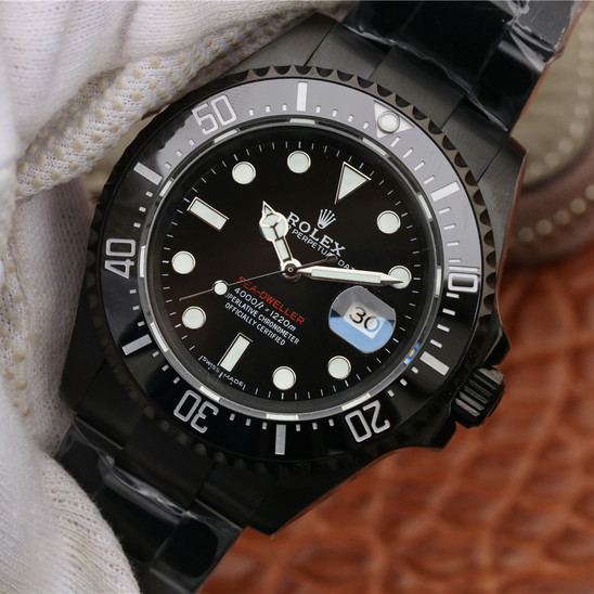 Sea Dweller Full Black Multiple Dial Color Options 43mm