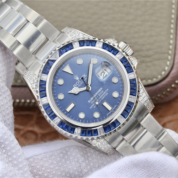 Submariner Silver Blue Diamond 40mm