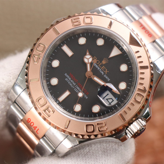 Yacht Master 1 Rose Goldmix ( Black & Brown Dial ) Stainless Steel 40mm