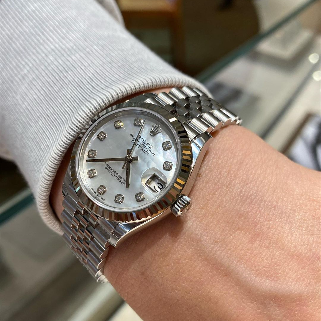 Womens Date Just Diamond Scale Multiple dial options 36mm