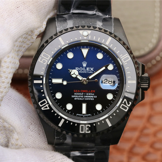 Sea Dweller Full Black Multiple Dial Color Options 43mm