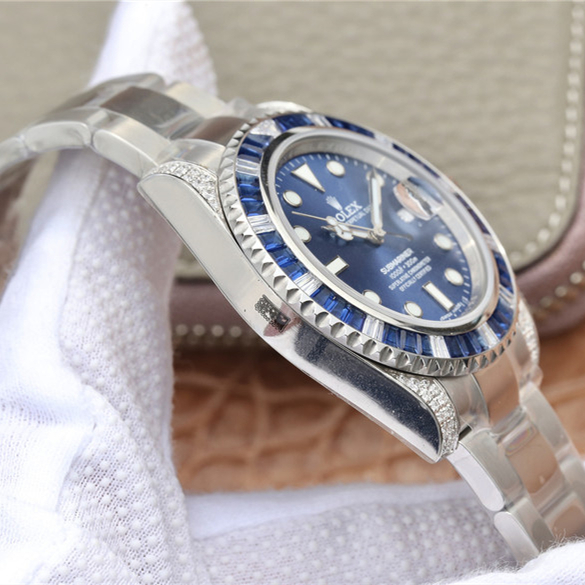 Submariner Silver Blue Diamond 40mm