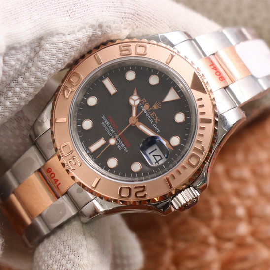 Yacht Master 1 Rose Goldmix ( Black & Brown Dial ) Stainless Steel 40mm