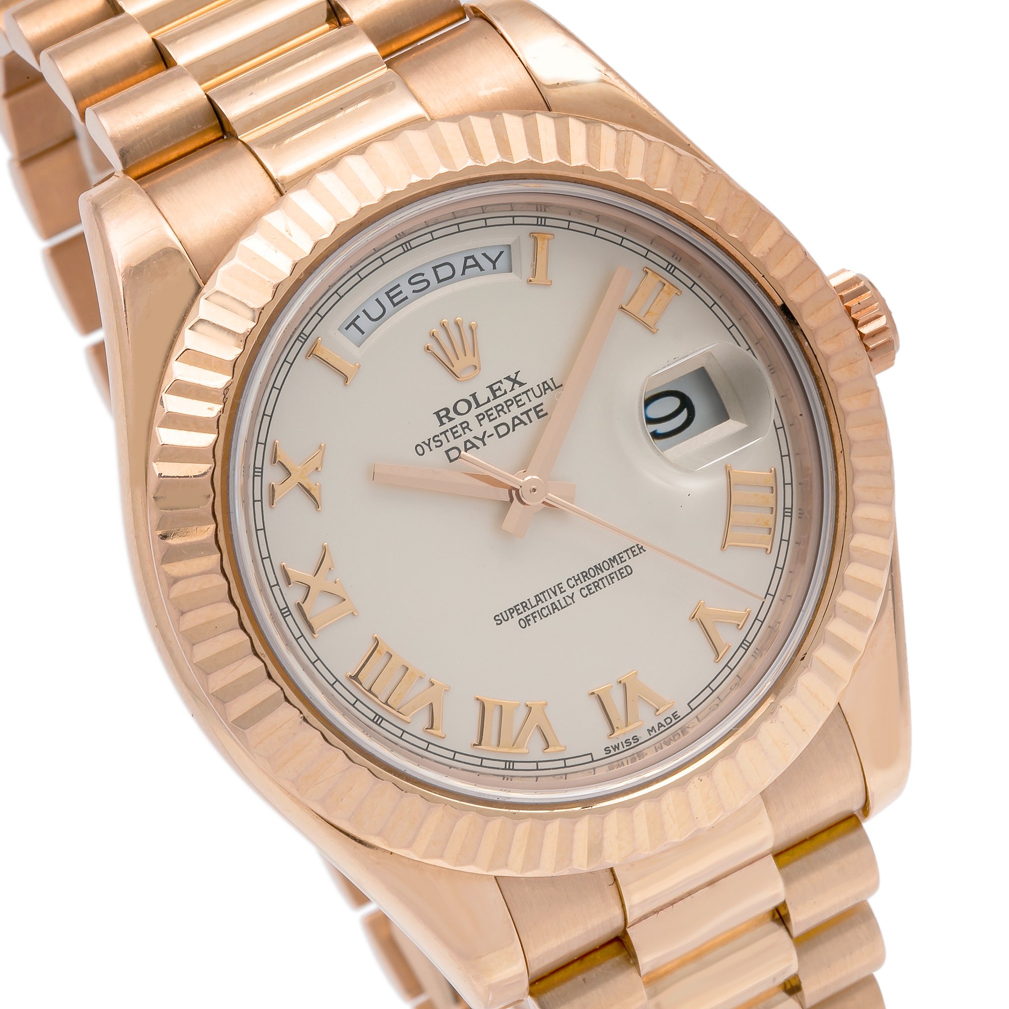 Day-Date II Rose Golde Vintage Roman Scale Multiple Dial Color Options 41mm