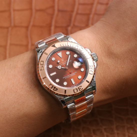Yacht Master 1 Rose Goldmix ( Black & Brown Dial ) Stainless Steel 40mm