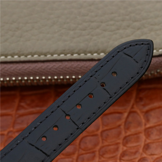 CELLINI TIME DATE Silver Multicolor Dial Selection Black Leather Strap 39mm