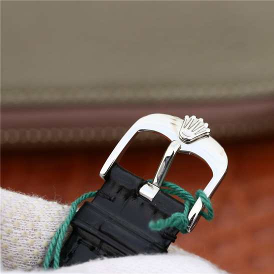 CELLINI TIME DATE Silver Multicolor Dial Selection Black Leather Strap 39mm