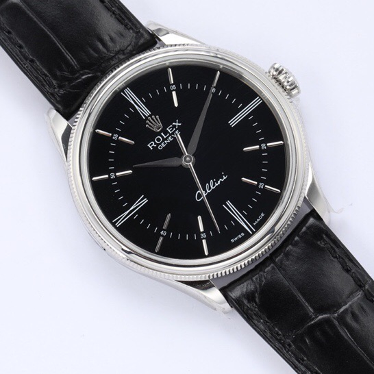 CELLINI TIME Multicolor Selection Black Leather Strap 39mm